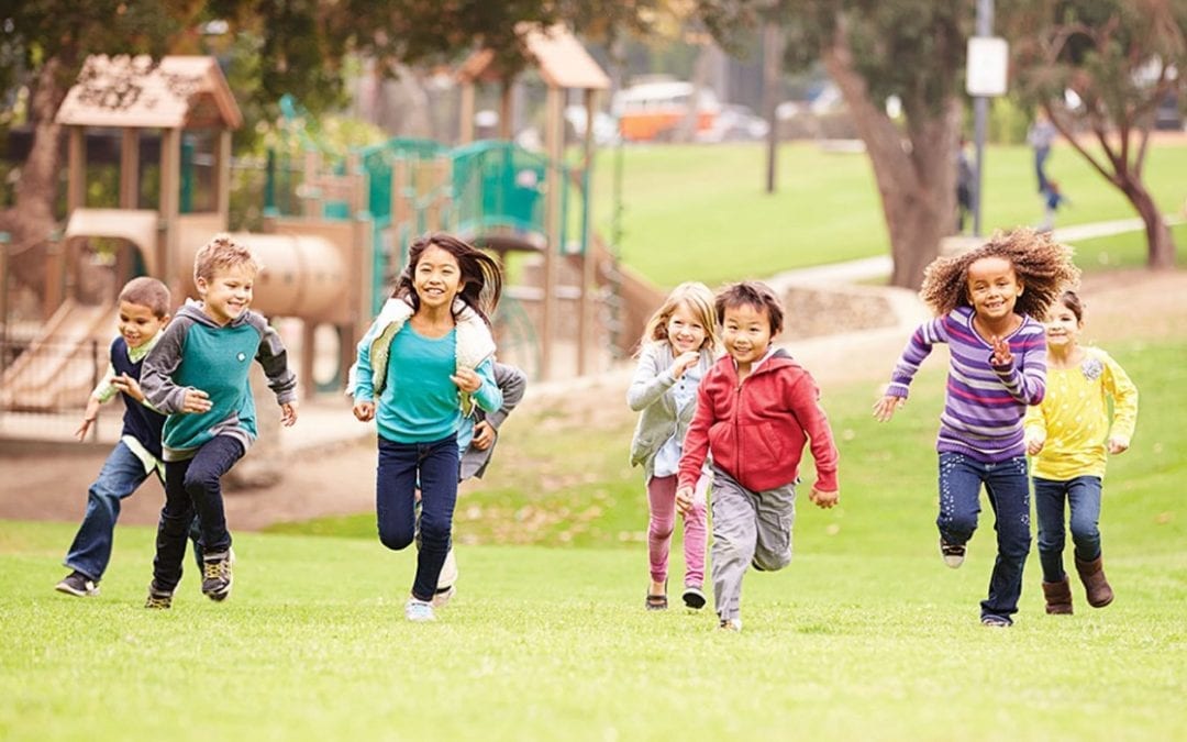 Kids benefit from 3 hours of outdoor play